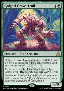 Golgari-Grabtroll RVR-144 Rare Excellent Englisch Foil