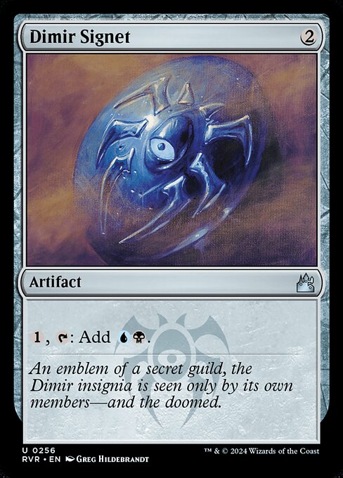 Dimir Signet RVR-256 Uncommon Near Mint Englisch Foil