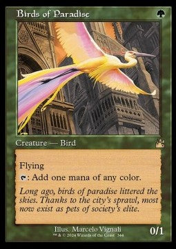 Birds of Paradise XRVR-344 Rare Near Mint Englisch