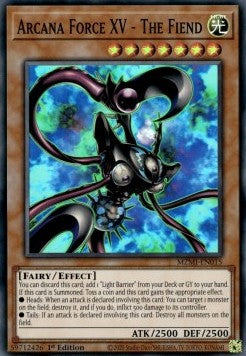Arcana Force XV - The Fiend MZMI-015 Super Rare Good Englisch 1. Auflage