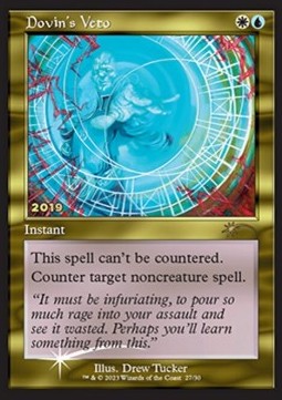 Dovin's Veto 30C-2019 Rare Near Mint Englisch Foil