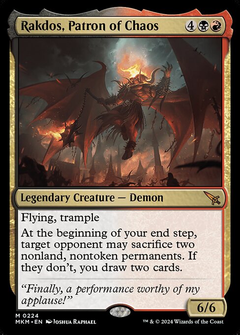 Rakdos, Patron of Chaos MKM-224 Mythic Near Mint Englisch