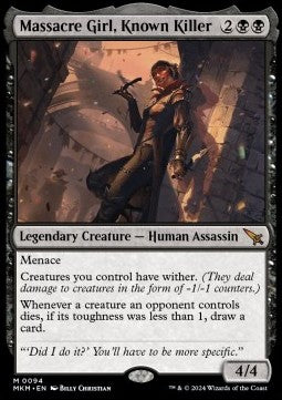 Massakermädel, notorische Killerin MKM-94 Mythic Near Mint Deutsch Foil
