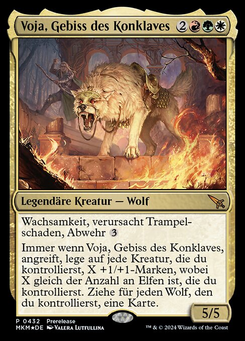 Voja, Jaws of the Conclave PMKM-432 Mythic Excellent Deutsch Foil