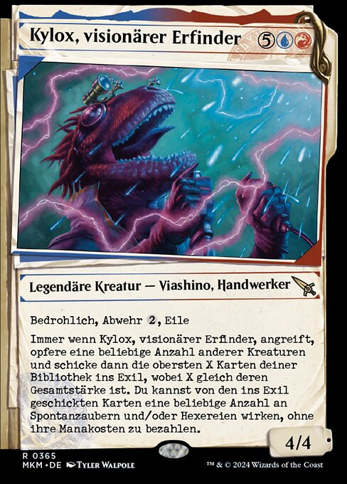Kylox, visionärer Erfinder XMKM-365 Rare Near Mint Deutsch