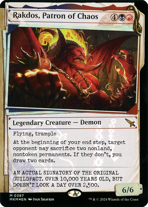 Rakdos, Patron of Chaos XMKM-387 Mythic Near Mint Englisch Foil