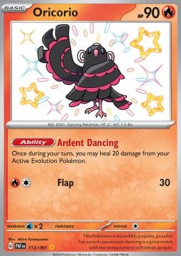 Oricorio PAF-113 Shiny Rare Near Mint Englisch