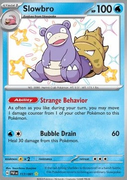 Slowbro PAF-117 Shiny Rare Near Mint Englisch