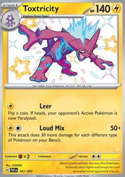 Toxtricity PAF-141 Shiny Rare Near Mint Englisch