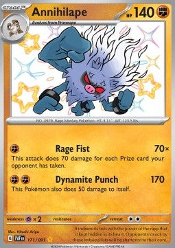 Annihilape PAF-171 Shiny Rare Near Mint Englisch