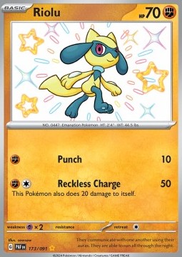 Riolu PAF-173 Shiny Rare Near Mint Englisch