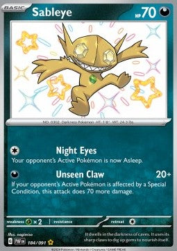 Sableye PAF-184 Shiny Rare Near Mint Englisch