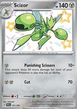 Scizor PAF-191 Shiny Rare Excellent Englisch