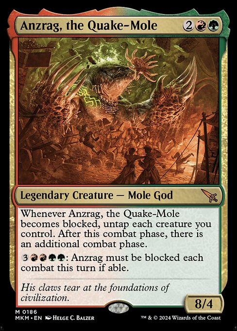 Anzrag, the Quake-Mole MKM-186 Mythic Near Mint Englisch