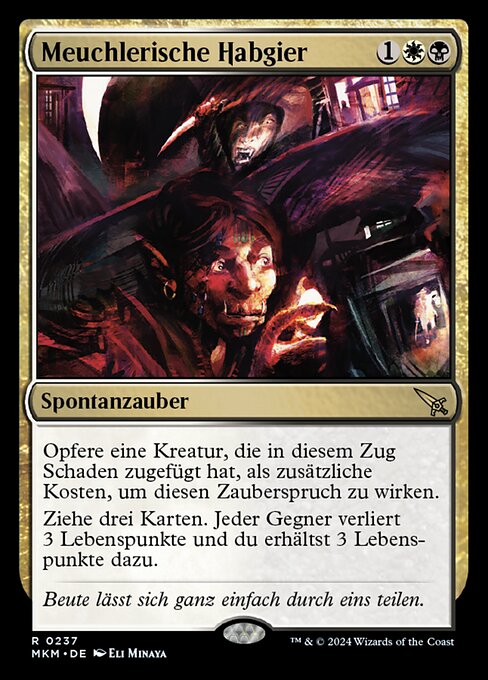 Meuchlerische Habgier MKM-237 Rare Excellent Deutsch