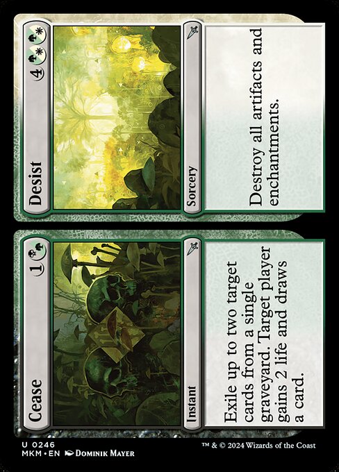 Cease // Desist MKM-246 Uncommon Light Played Englisch Foil