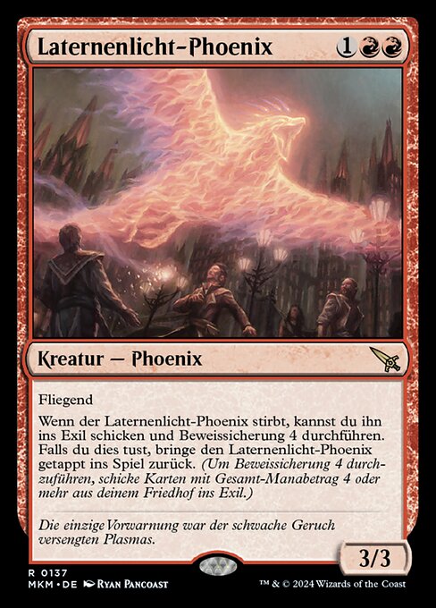 Laternenlicht-Phoenix MKM-137 Rare Near Mint Deutsch