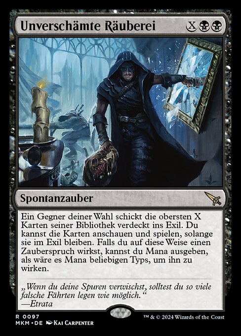 Unverschämte Räuberei MKM-97 Rare Near Mint Deutsch