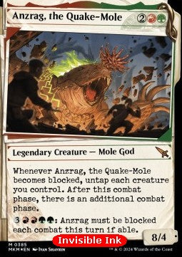 Anzrag, the Quake-Mole XMKM-385 Mythic Near Mint Englisch Foil