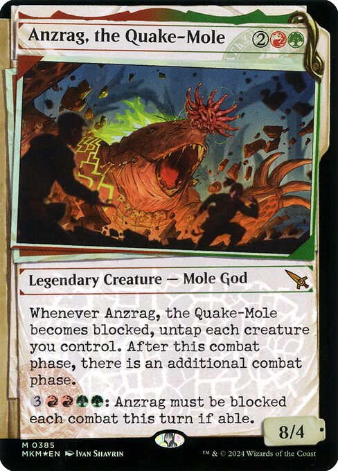 Anzrag, the Quake-Mole XMKM-385 Mythic Near Mint Englisch Foil