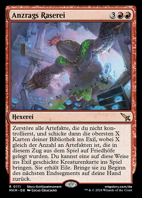 Anzrags Raserei MKM-111 Rare Near Mint Deutsch