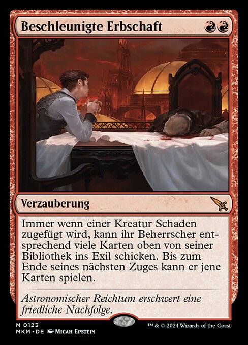 Beschleunigte Erbschaft MKM-123 Mythic Near Mint Deutsch