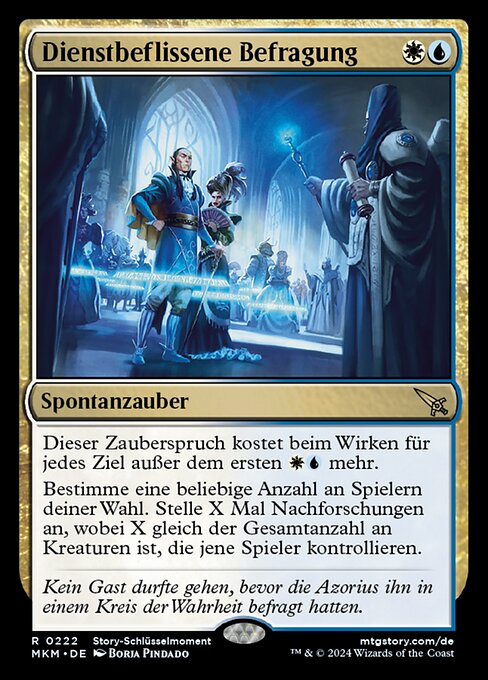 Dienstbeflissene Befragung MKM-222 Rare Near Mint Deutsch