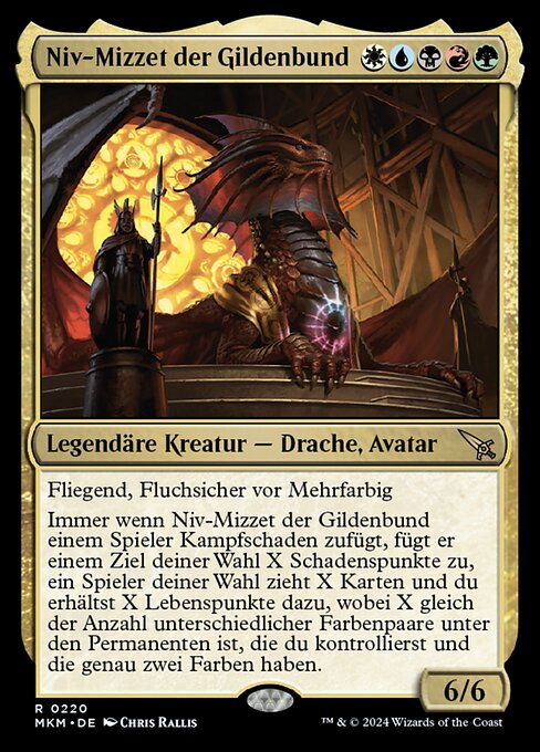 Niv-Mizzet der Gildenbund MKM-220 Rare Near Mint Deutsch