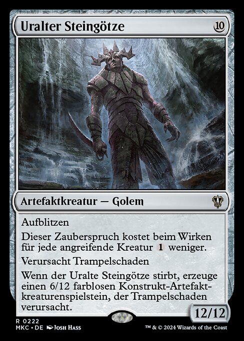 Uralter Steingötze MKC-222 Rare Near Mint Deutsch