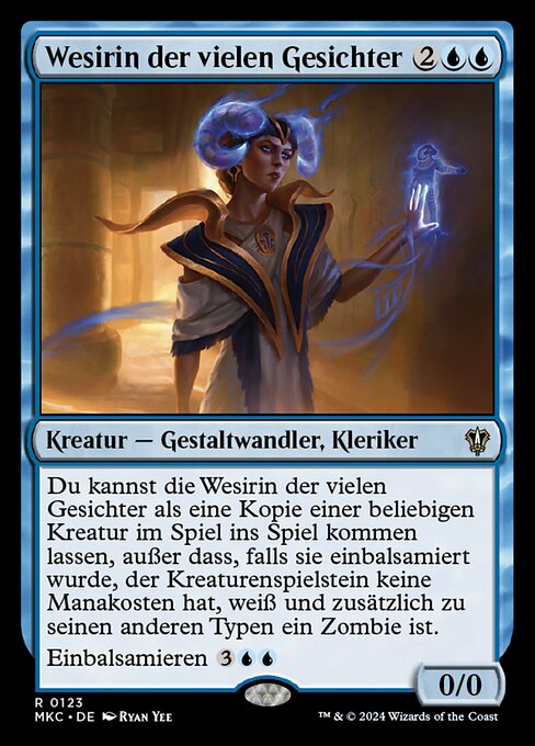 Wesirin der vielen Gesichter MKC-123 Rare Excellent Deutsch