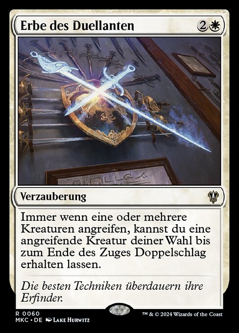 Erbe des Duellanten MKC-60 Rare Near Mint Deutsch