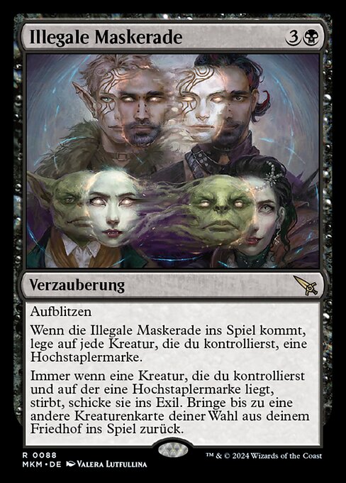 Illegale Maskerade MKM-88 Rare Near Mint Deutsch