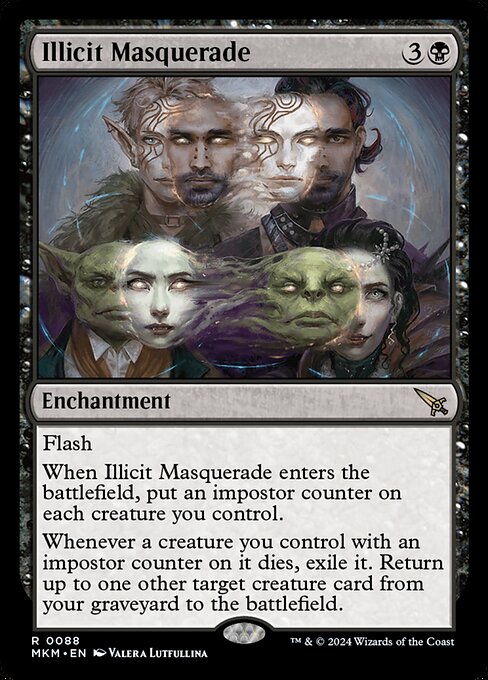 Illicit Masquerade MKM-88 Rare Near Mint Englisch