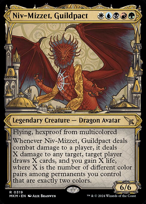 Niv-Mizzet der Gildenbund (V.1) XMKM-319 Rare Excellent Englisch Foil