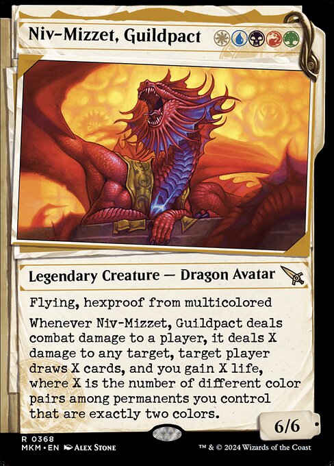 Niv-Mizzet der Gildenbund (V.2) XMKM-368 Rare Excellent Englisch