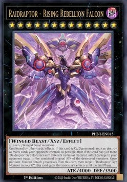 Überfallraptor - Aufsteigender Rebellionsfalke (V.1) PHNI-045 Ultra Rare Near Mint Deutsch 1. Auflage