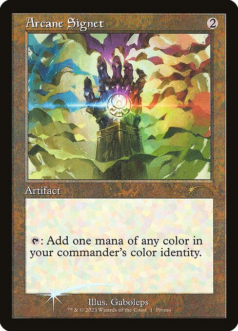Arcane Signet DCI-PBD/1 Rare Excellent Englisch Foil