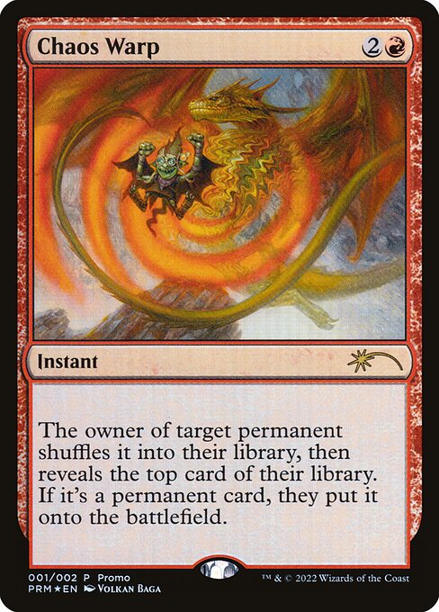Chaos Warp DCI-2024/1 Rare Light Played Englisch Foil