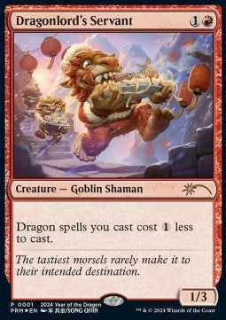 Dragonlord's Servant 24LNY-1 Rare Near Mint Englisch Foil