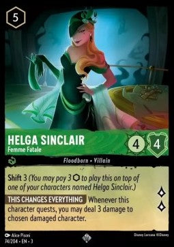 Helga Sinclair - Femme Fatale 3INK-74 Super Rare Near Mint Deutsch