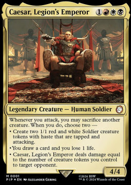 Caesar, Legion's Emperor PIP-1 Mythic Near Mint Englisch Foil