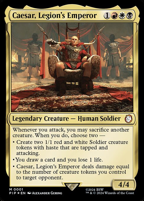 Caesar, Legion's Emperor PIP-1 Mythic Near Mint Englisch Foil