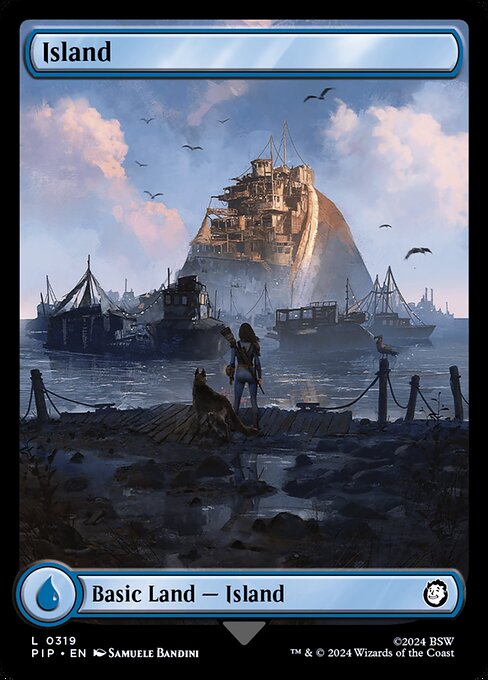 Insel (V.1) PIP-319 Land Excellent Englisch Foil