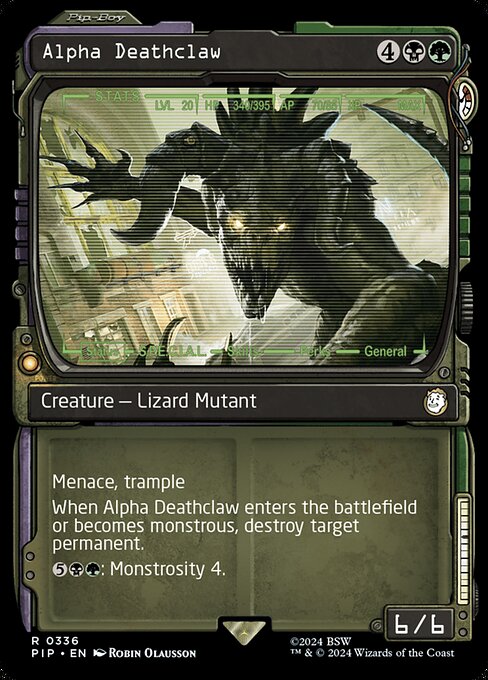 Alpha Deathclaw (V.1) XPIP-336 Rare Excellent Englisch Foil