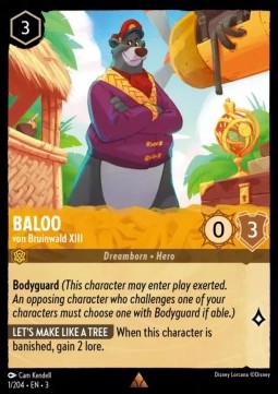 Balu - Von Bruinwald XIII 3INK-1 Rare Excellent Deutsch Foil