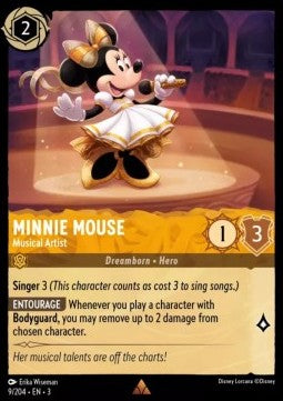 Minnie Maus - Musikalische Künstlerin 3INK-9 Rare Excellent Deutsch