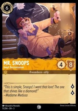 Mr. Snoops - Ungeschickter Geschäftsmann 3INK-11 Common Excellent Englisch Foil