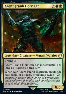 Agent Frank Horrigan PIP-89 Rare Excellent Englisch