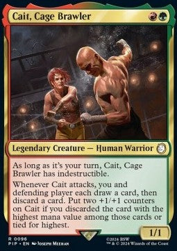 Cait, Cage Brawler PIP-96 Rare Good Englisch