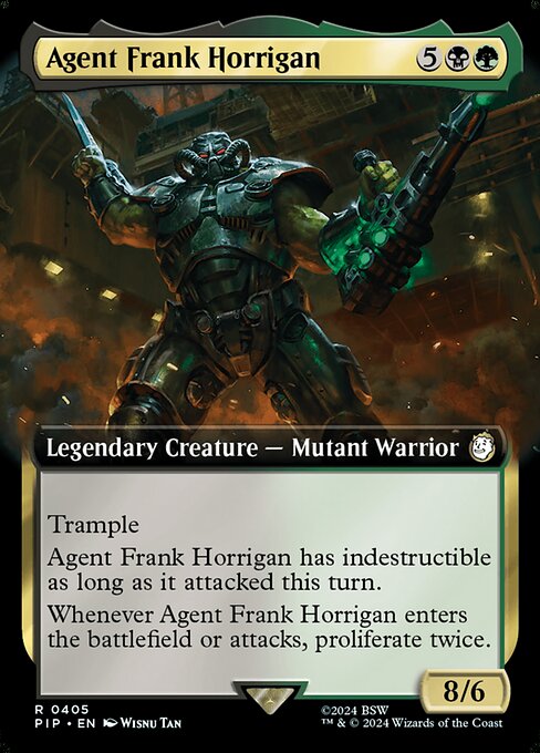 Agent Frank Horrigan (V.1) XPIP-405 Rare Near Mint Englisch Foil